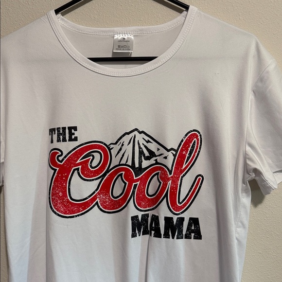 White Graphic Tee - Cool Mama - Picture 2 of 3